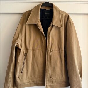 Banana Republic Athletics Tan Coaches Jacket
